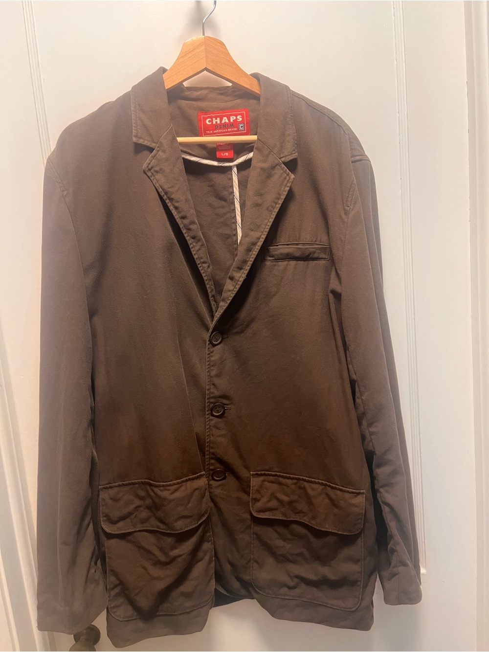 Vintage Chaps RL Brown Men's Cotton Blazer